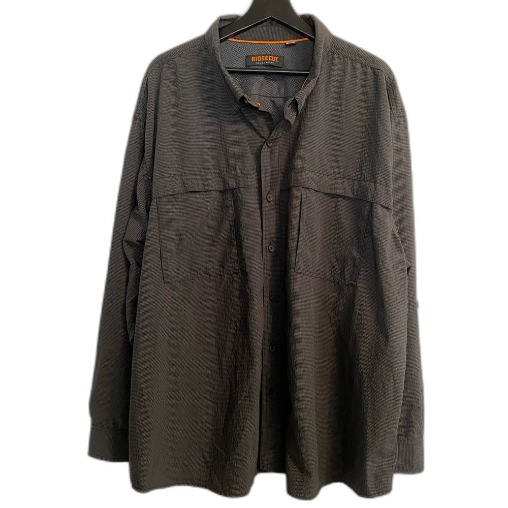 Ridgecut Toughwear Men's 3XL Button Up Shirt Long Sleeve Outdoors Gorp UB-38